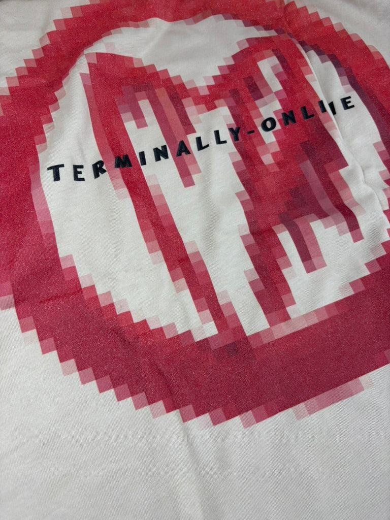Terminally Online LOW RES Tee Tan