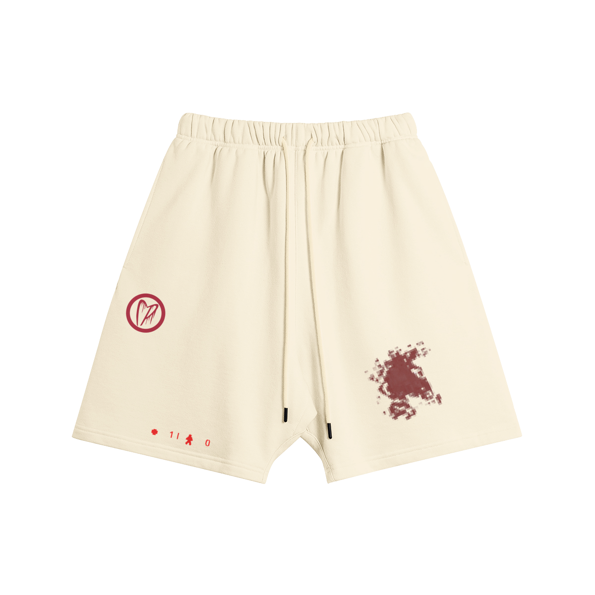 LOW HEALTH Fleece Shorts Tan