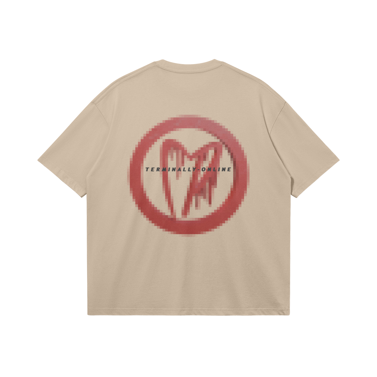 Terminally Online LOW RES Tee Tan