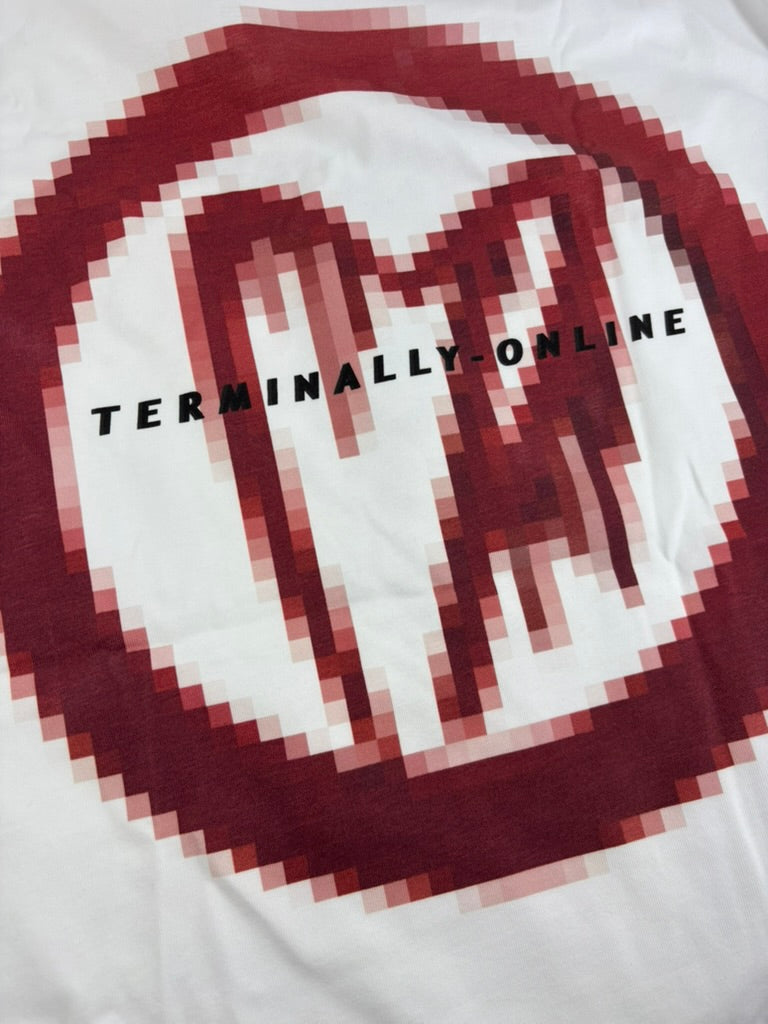 Terminally Online LOW RES Tee White
