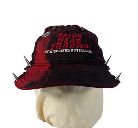 MHT Distressed Burgundy Denim 1 of 1