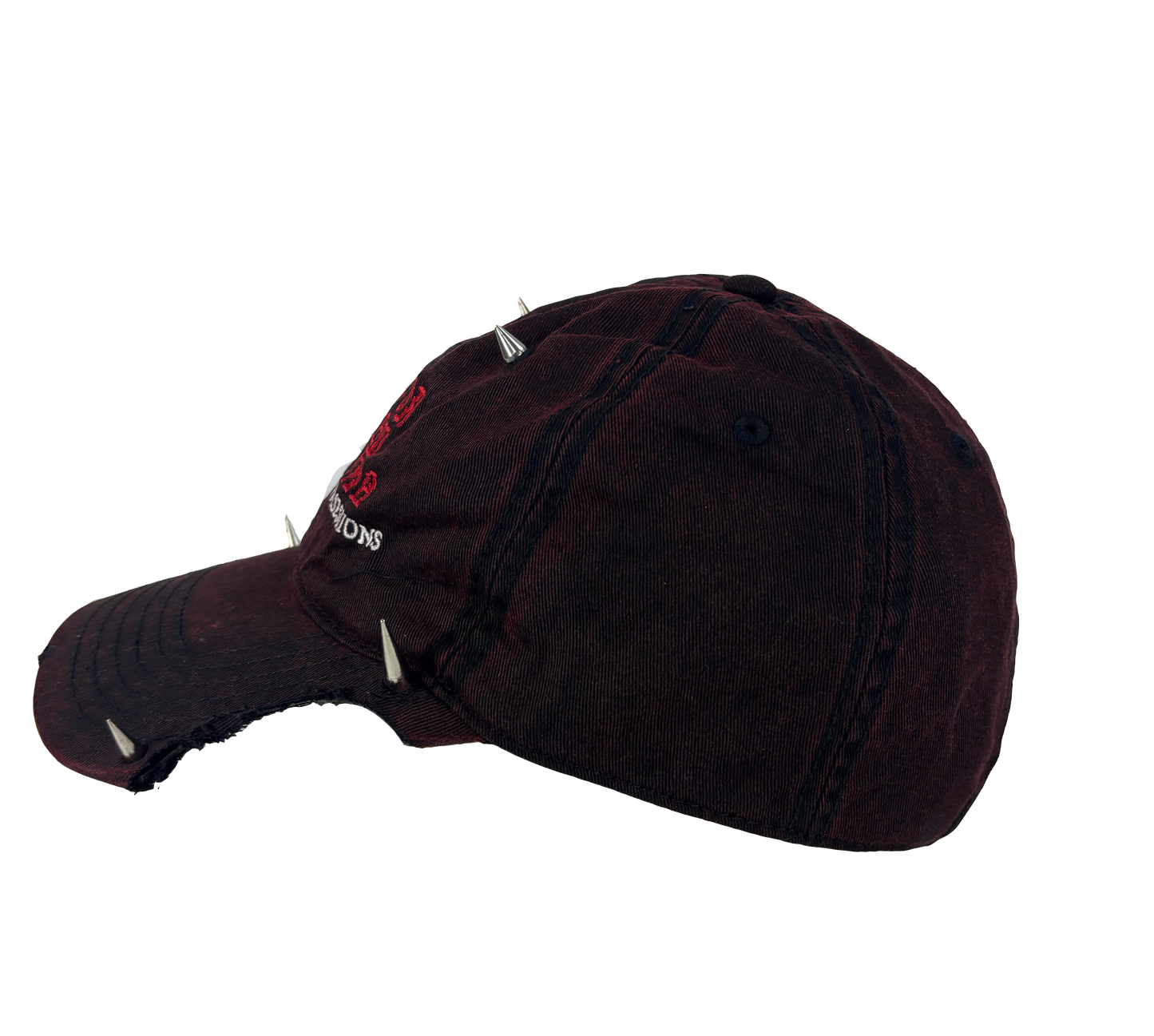 MHT Distressed Burgundy Denim 1 of 1