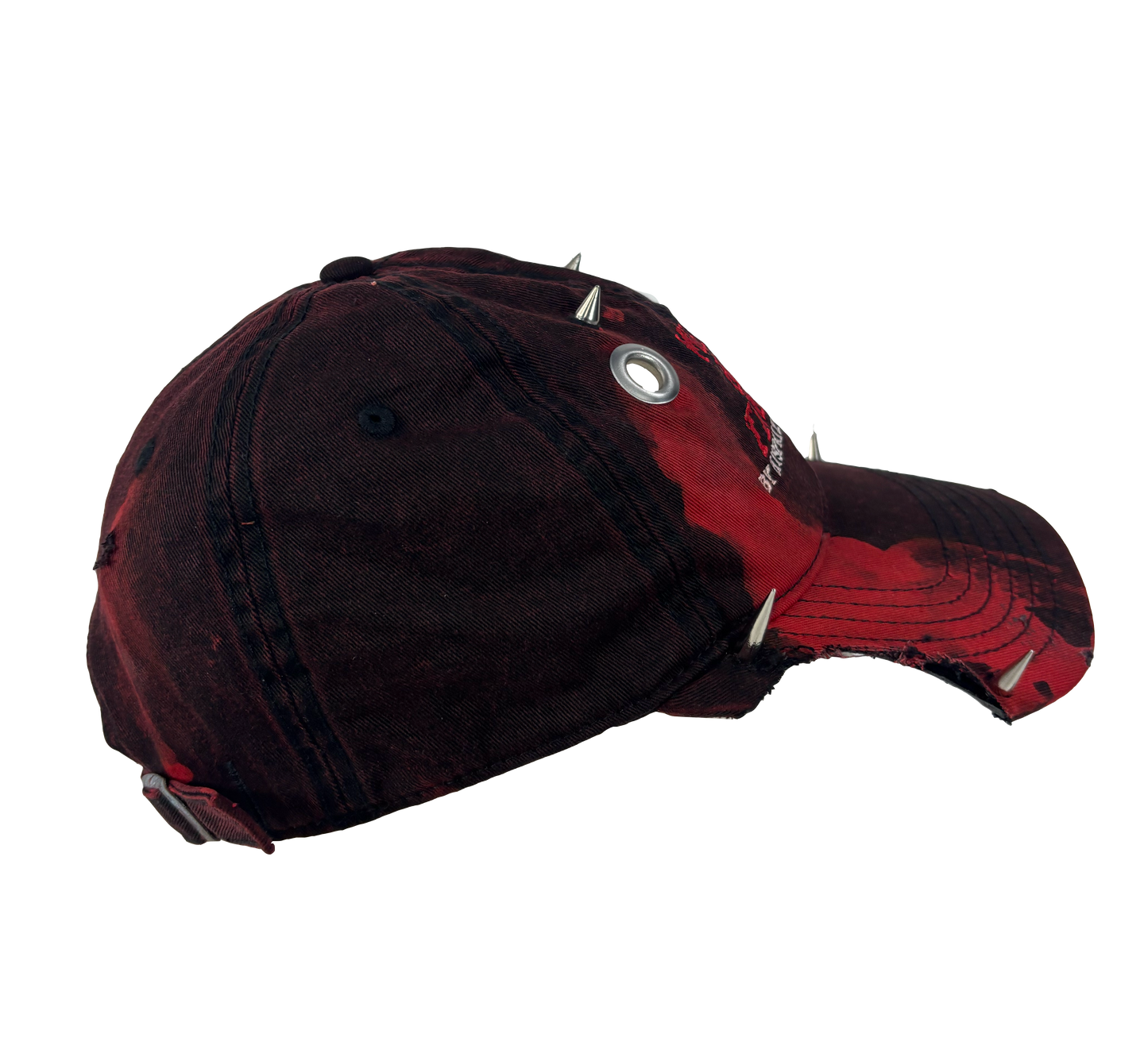 MHT Distressed Burgundy Denim 1 of 1