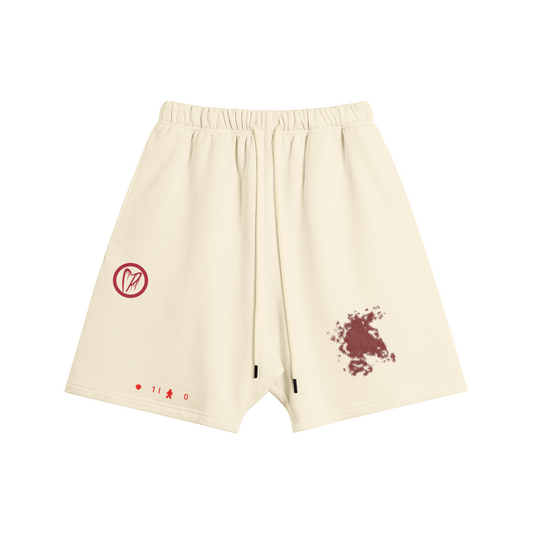 LOW HEALTH Fleece Shorts Tan